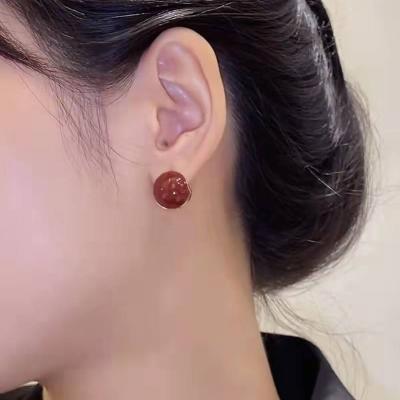 China CLASSIC Clip On Earrings For Women Elegant Stud Jewelry For Girls Round Earring 18K Gold Plated Non Pierced Earrings for sale