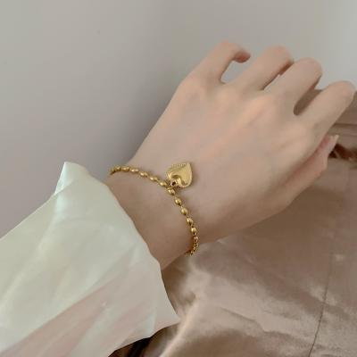 China Small Romantic Heart Choker Bracelet For Love Chain Silver Gold Women's Bracele Small Pendant In The Necklace Choker Bohemian Bracelet for sale