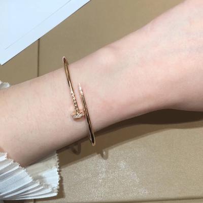 China CLASSIC Fashion Goddess Nail Bracelet Polished Adjustable Open Bangle Bracelet Wholesale For Girl for sale