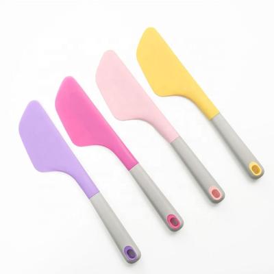 China Wholesale Size 34cm Viable Colorful Silicone Cake Cream Butter Spatula Baking Scraper for sale