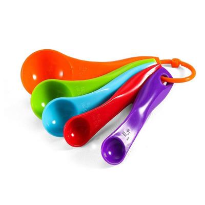 China Viable 5 Gauge Plastic Spoon Cheap Prices Colorful Cooking Set for sale