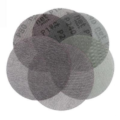 China SATC 6 Inch 150mm Sandpaper Anti-Clogging Mesh Sanding Discs Dust Free Polishing 80/180/240 for sale