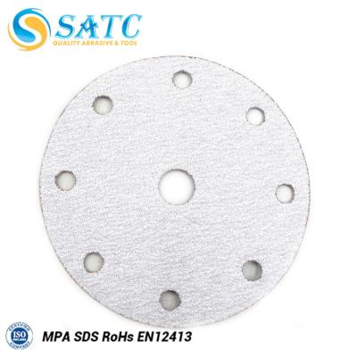 China Abrasive Mesh Aluminum Oxide SATC 180MM Mesh Grinding Polishing Sanding Disc for sale