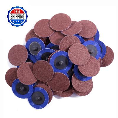 China USA Warehouse Shipping Within 24hrs 50PCS 2in Quick-Change Discs 2 In 1320 Disc Sand Paper Sanding Discs for sale