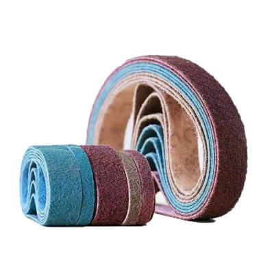 China SATC Medium Grit Polishing Nonwoven Abrasive Belt / Sanding Belt For Metal Polishing for sale