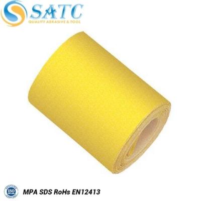 China SATC 115mmx50M Sand Cloth Roll Roll 40 Grit Sandpaper Roll Sand Polishing Sandpaper for sale