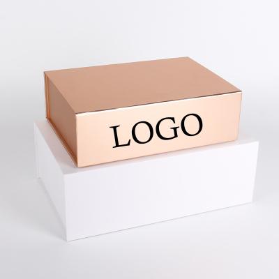 China Foldable Rigid Cardboard Paper Storage Shoe Box Packaging Luxury Custom Gold Handmade Large Magnetic Closure With Logo for sale