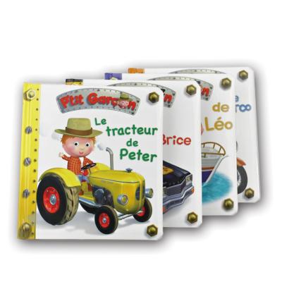 China paper & Cardboard Custom Colorful Printing Learn To Read English Story Books Set Trolley Children Book for sale