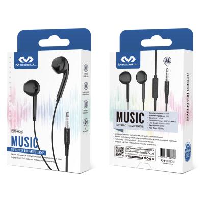 China Comfortable Wearing MICCELL In Ear Using Stereo Headphones Noise Cancel Earphone With MIC Earphone Wholesale Cable Accessories for sale