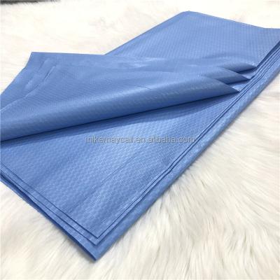 China Viable 10 Yards African Atiku Lace For Men Fabric Atiku Light Blue Fabric Soft Cotton Material For Men's Suit for sale