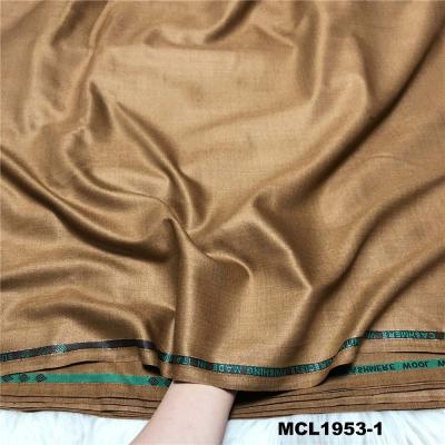 China Anti-Static High Quality Polyester Viscose TR Cashmere Tailoring Fabrics For Men Market African Coat Plain Twill Suit Fabric for sale