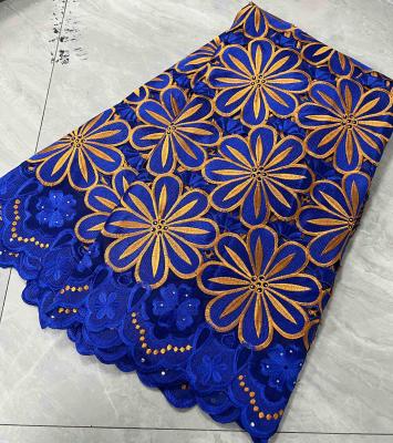 China Mikemaycall 2021 High Quality African Anti-static 100% Cotton Embroidered Swiss Voile Lace Design For Dress Voile Material for sale