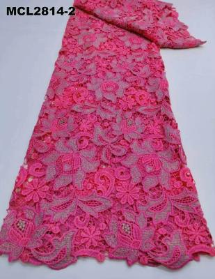 China French lace maker fabric anti-static french mesh lace with beads sequins embroidery for nigerian wedding for sale