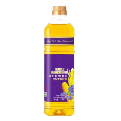 China Hot Sales Cooking Mixing Oil Flavor High Quality Rich Corn Oil With Flax Seed Oil Mixing For Salad for sale