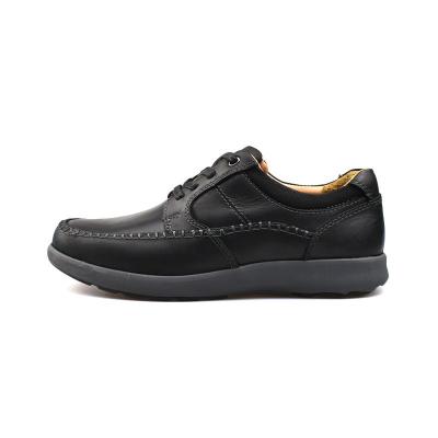 China Fashion trend factory price comfortable sole rubber men's casual shoes leather shoes for men for sale