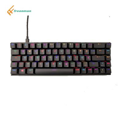 China ABS Freenman Bluetooth 2.4G Wired Three Mode Hot Swappable Gaming Keyboard For Android Windows Mac for sale