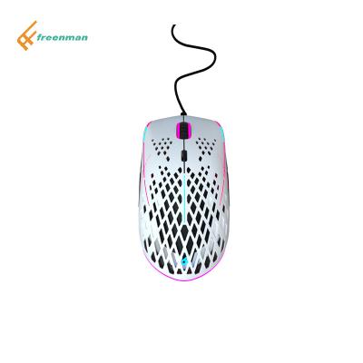 China Freenman RGB Keyboard Mouse Supplier Pixart 3325 Programmable Handsets 3327 Wireless Gaming Mouse Wired Gaming Mouse With CE ROHS for sale