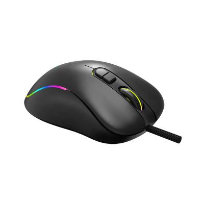 China Gaming promotion 7d black color rgb pink backlight lightweight wired gaming mouse for computer use for sale