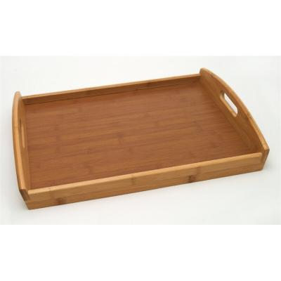 China Factory Supply Custom Tray Wood Personalized Wooden Stocked Eco - Friendly Coffee Serving Tray for sale