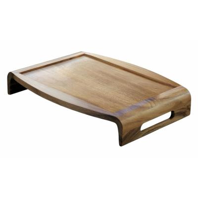 China Serving Tray Wholesale Stocked Eco-Friendly Minimalist Style Reversible Rectangular Tray for sale