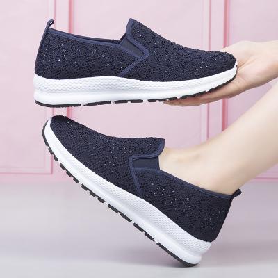 China New design lightweight canvas fashion trend sneakers women's walking shoes cheap women's sock fashion casual shoes for sale