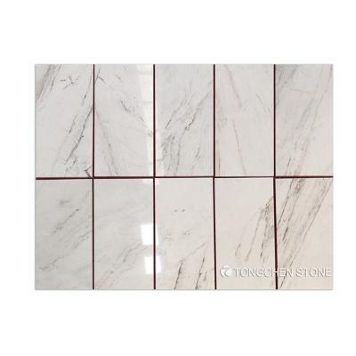 China Hot Sale Indoor Glorious White Marble Floor And Wall Tiles 12x24 Bianco Vena Tiles For Flooring for sale