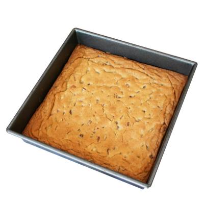 China Sustainable Square Sheet Cakes Cookies Baking Tray Nonstick Brownie Pan for sale