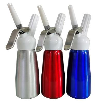 China OEM 250ML 500ML 1000ML Viable High Quality Aluminum Alloy Cream Whipper For Cake Black Silver Red White for sale