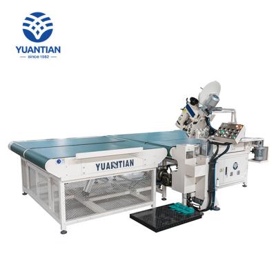 China Furniture Strip Edge Making Machine For Mattress With Seam Head Optional / Conveyor Type / Auto Flip for sale