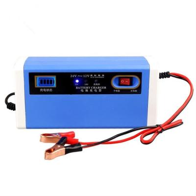 China Smart Watch FCP Function 10A 12V 24V 20 Amp DC Electric Car Battery Charger for Lead Acid and Lithium Batteries Affordable for sale