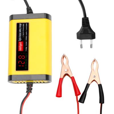 China Electric 12V 6A 4A 2A Pulse Repair LCD Battery Charger for Car Motorcycle Lead Acid Battery Agm Gel Wet Electric Tools for sale