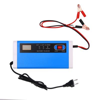 China Universal Car Motorcycle Boat Battery Charger 12v 24v Automatic Switching 5A 10A with OVP Protection and 125W Output Power for sale