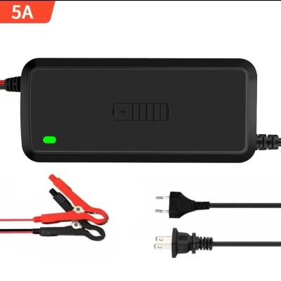 China Electric Vehicle 12v 24v 8a 6a 10a Smart Charging Pulse Repair Automatic Maintainer Lead Acid Battery Charger For E-bike for sale