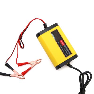 China 125W 12V 24V 10A 5A Motorcycle Battery Charger with High Charging Efficiency and Powerful Repair Function for sale