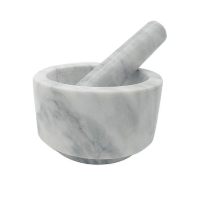 China Sustainable Hot Sale Cheap Price Plastic Mortar And Pestle PP Set Imitated Wood And Marble for sale