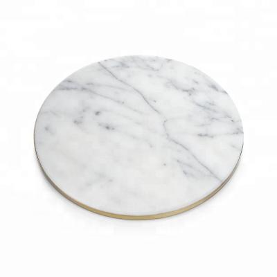 China Amazon Pastry Sustainable Hot Selling Marble Round Board for sale