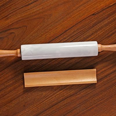 China Factory Direct Sale Sustainable Marble Wooden Embossing Pin Dowel Pin For Kitchen for sale