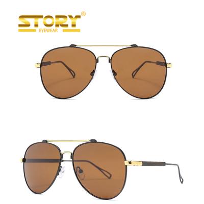 China Wholesale High Quality CE Pilot Sunglasses DF1910 Fashion Sunglasses Large Polarized Lens Polarized Sunglasses Men for sale