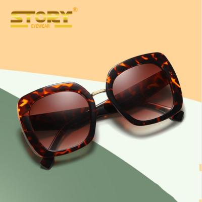 China 2019 new and American fashion sunglasses STORY MS39008 European big box fashion sunglasses for sale