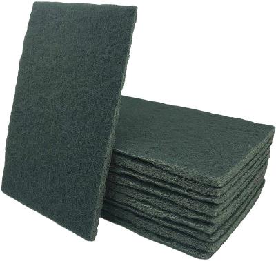 China Grinding/Polishing/Medium/Coarse Grade Industrial Nylon Cleaning Fine Abrasive Green Nonwoven Scouring Pad for sale