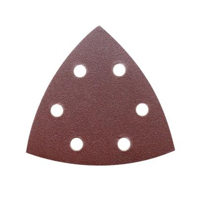 China Painting Tools Hook and Loop Triangle Abrasive Garnet Sandpaper for Wood for sale