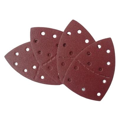 China Durable Hook and Loop Garnet Sanding Paper Disc for Polishing Metal and Wood for sale