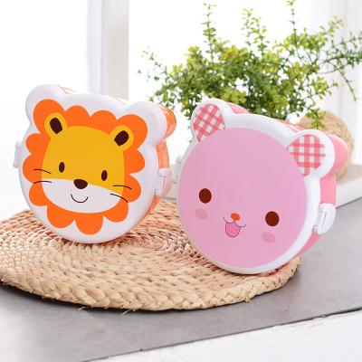 China Microwavable Cute Cartoon Animal Bowl Japanese Kids Eating Tableware Kindergarten Bowl With Knife And Fork for sale