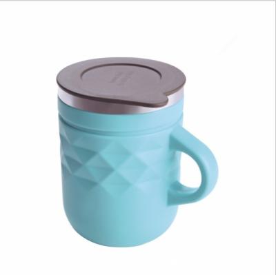 China Customized Watersy Sustainable Double Wall Cup 304 Stainless Steel Shatterproof Vacuum Insulated Stainless Steel Coffee Mug With Lid for sale