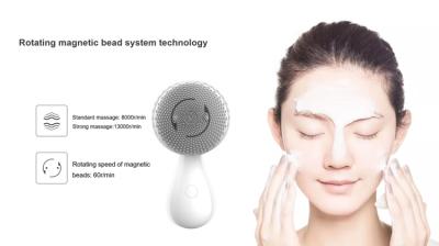 China Acne Treatment Factory Custom Design OEM Private Label USB Facial Skin Care Massager Brush Silicone Electric Facial Remover Brush for sale