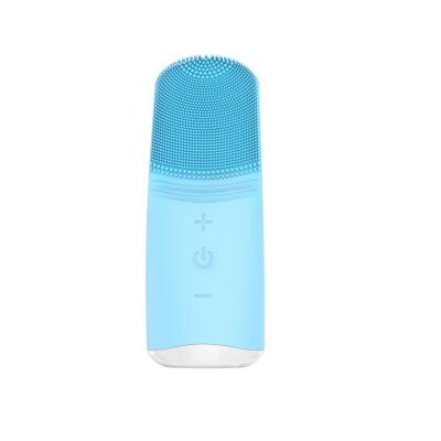 China Acne Treatment OEM ODM Rechargeable Waterproof Mini Electric Silicone Sonic Facial Cleansing Brush For Face Cleansing for sale