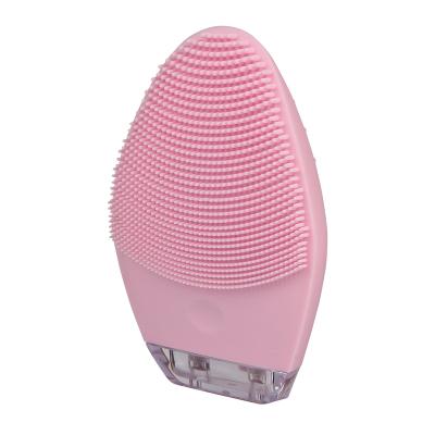 China USB Rechargeable Waterproof Electric Sonic Silicone Facial Cleansing Brush Acne Treatment Massager for sale