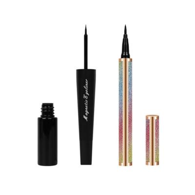 China New Selling Natural Well Type Four Pairs Invisible Waterproof Magnetic Eyelashes With Eyeliner Set for sale