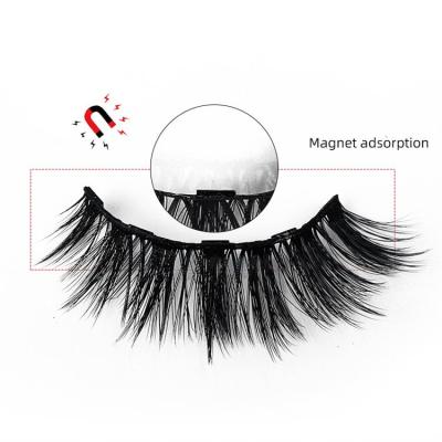 China 10pairs Natural Effect High Quality Natural Magnet False Eyelashes With Private Label for sale