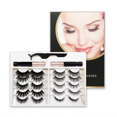 China Natural Brand Clean Top Rated Durable Natural Synthetic Hair Magnetic Eyelashes for sale